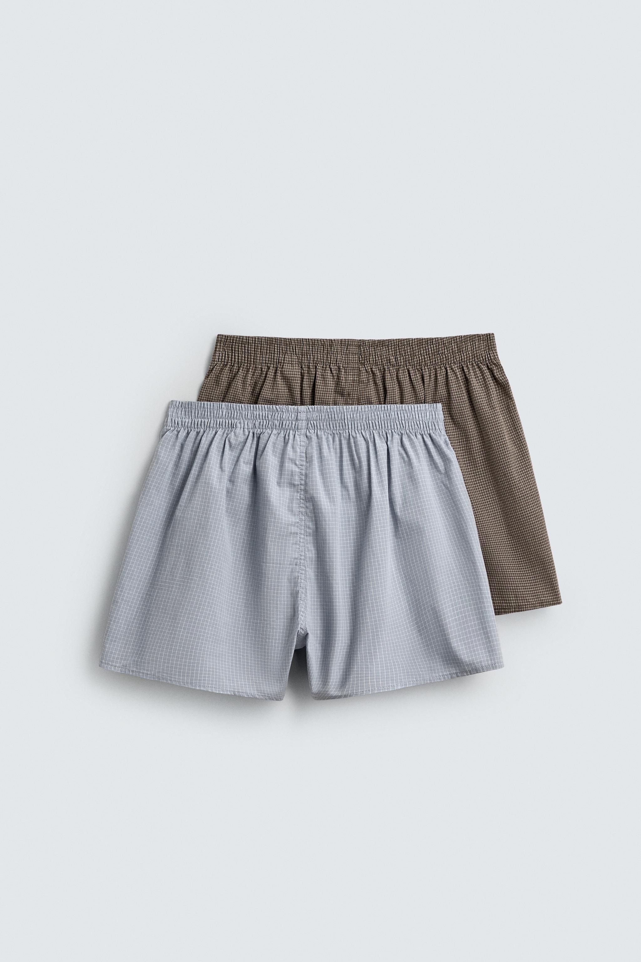 TWO-PACK COMBINED POPLIN BOXERS